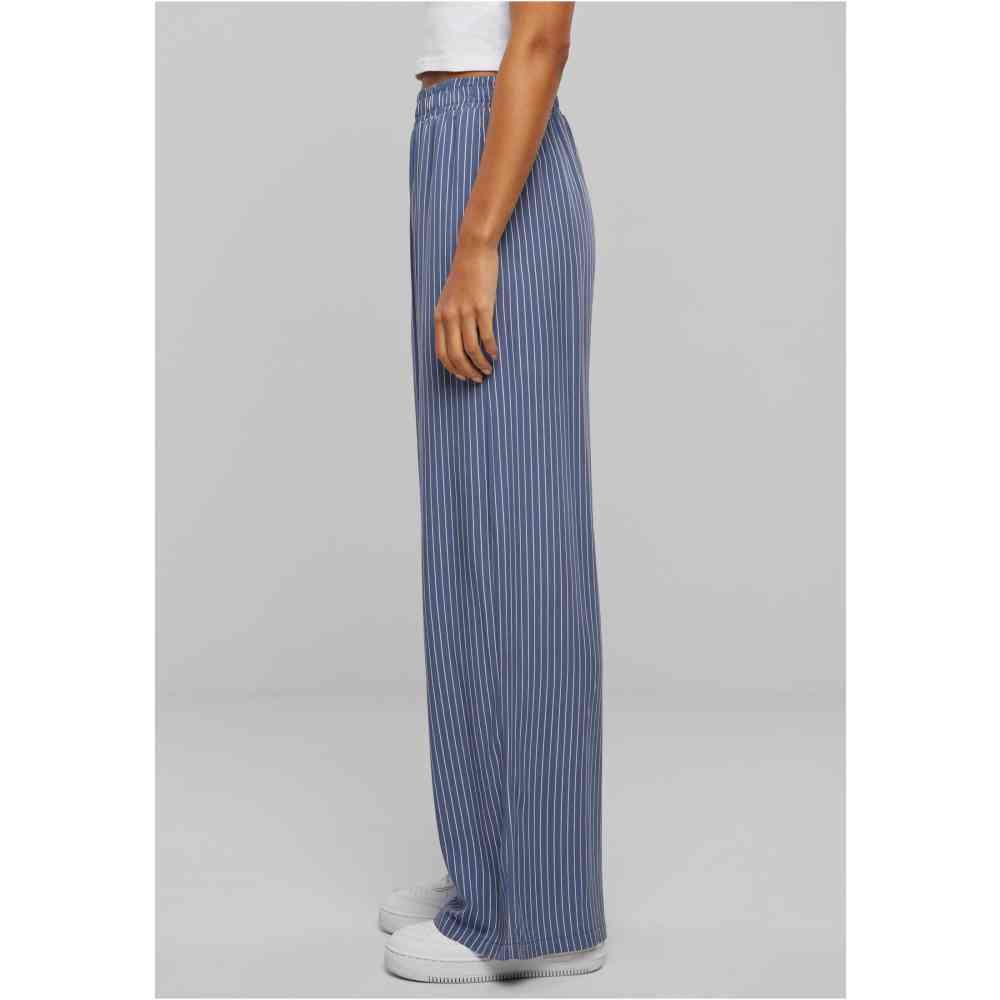 Urban Classics - Viscose Resort Pantalon large - Bleu